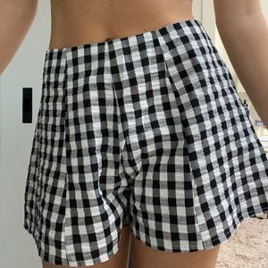 plaid skort